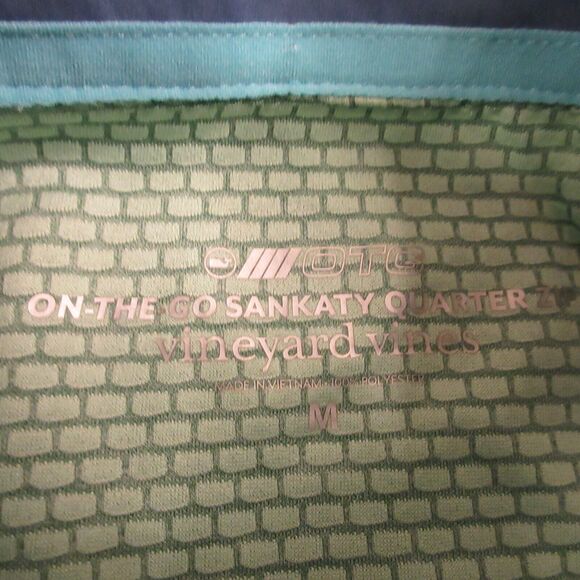 Vineyard Vines On‎ The Go Sankity Quarter Zip Pullover size M Golf Performance - Picture 3 of 9